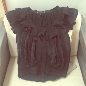 Robert Rodriguez ruffled silk blouse